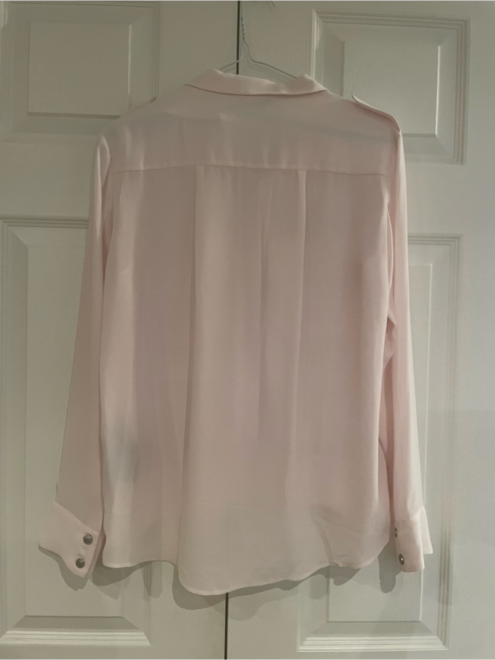 The Kooples Light Pink Ruffle Front Blouse - Picture 3 of 6